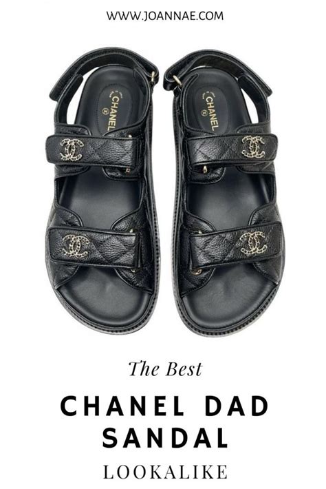 chanel sandals velcro dupe|Chanel Velcro dad sandals.